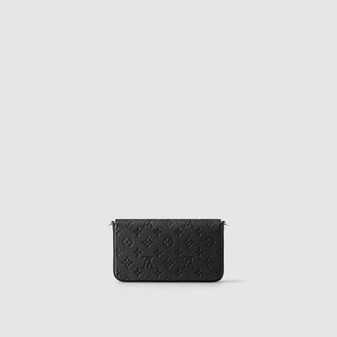 Túi Louis Vuitton Félicie Pochette Nữ Monogram Empreinte Đen